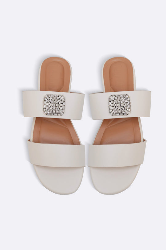 CREAM SOFT BROOCH SLIDES