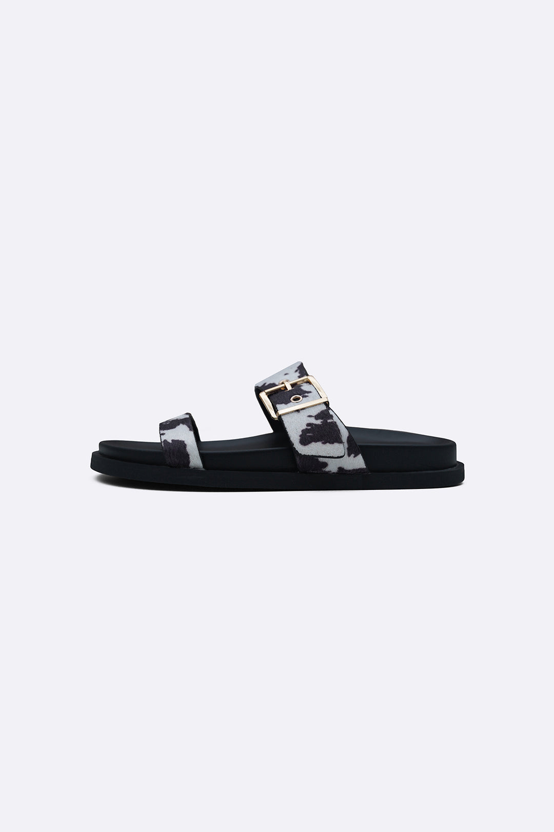 BLACK WIDE FIT SUMMER SLIDES