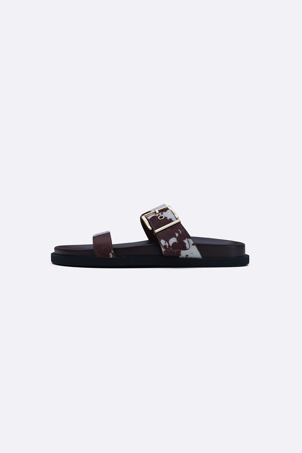 COFFEE WIDE FIT SUMMER SLIDES