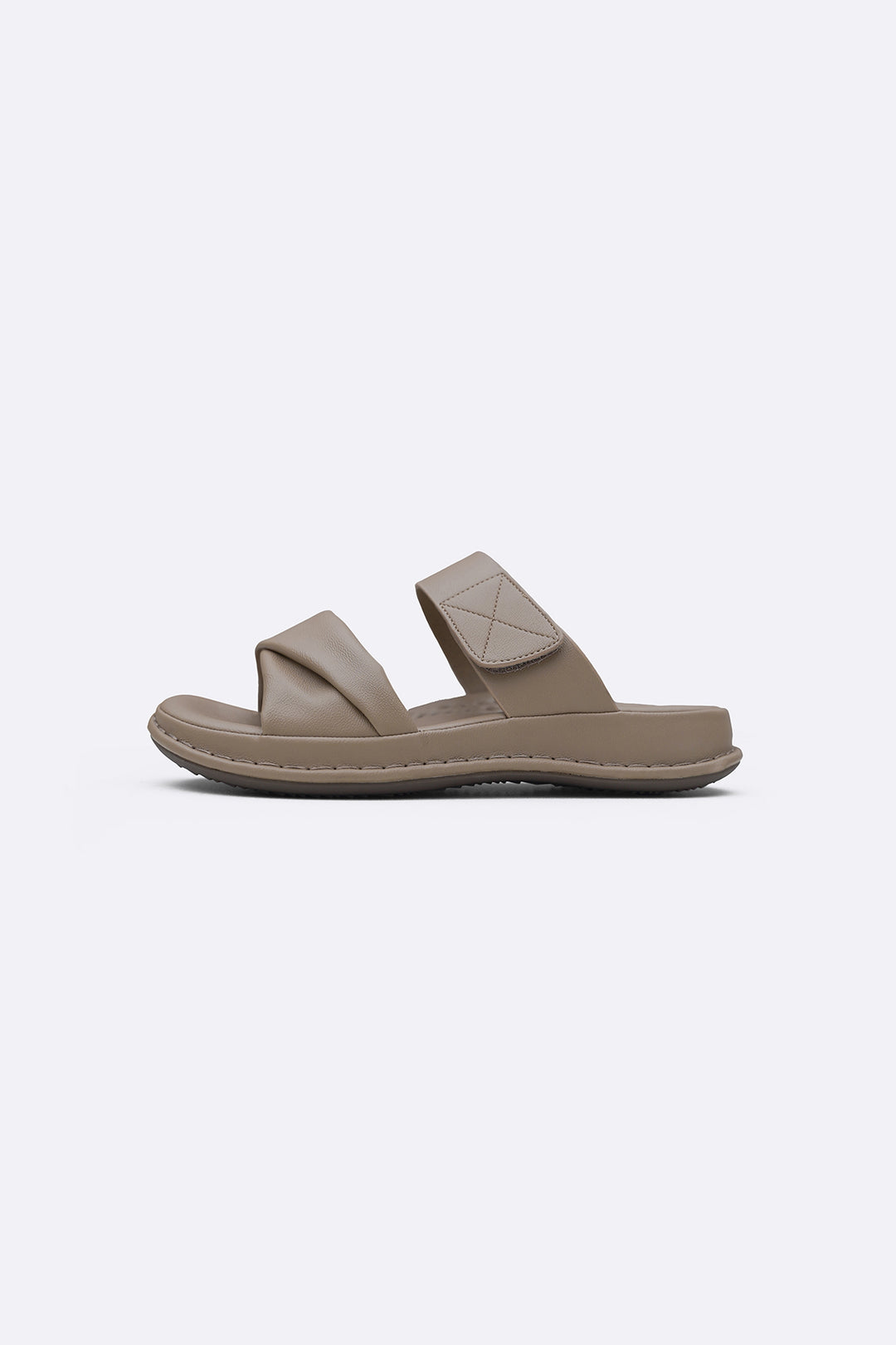 BEIGE SILK SOFT MAMA SLIDES