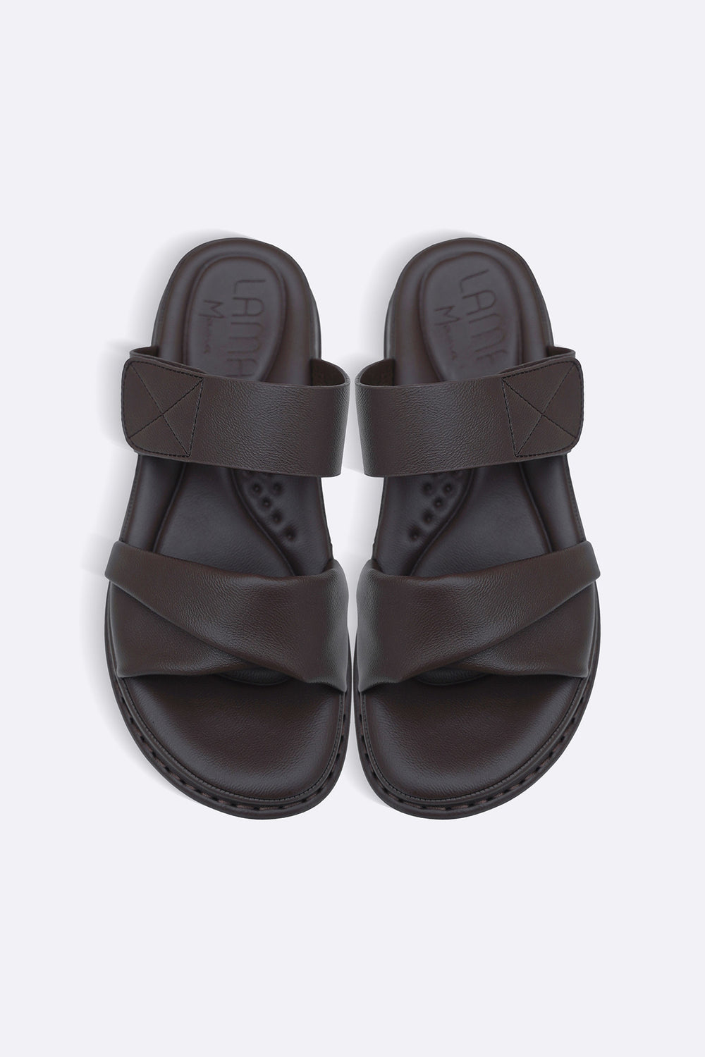 COFFEE SILK SOFT MAMA SLIDES