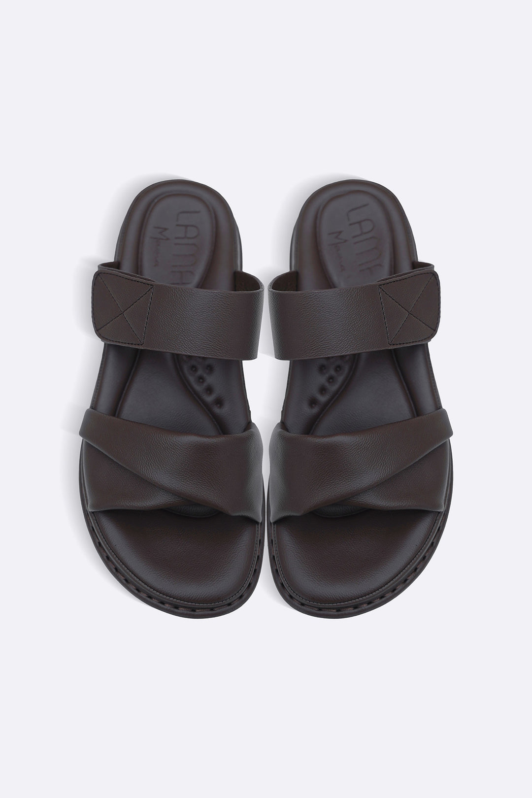 COFFEE SILK SOFT MAMA SLIDES
