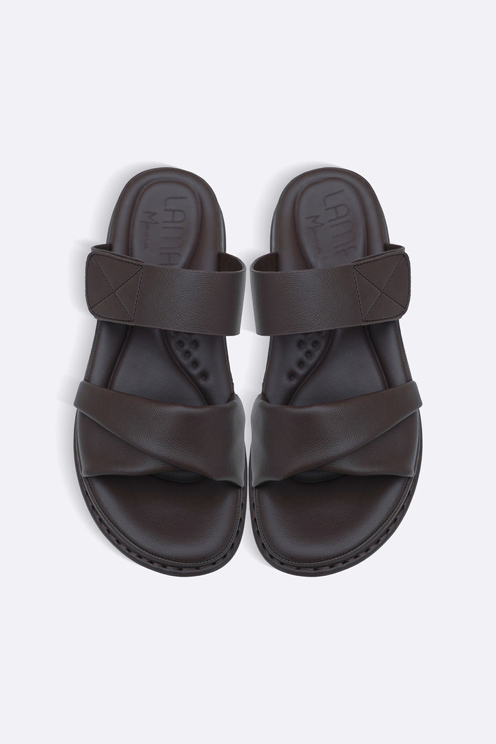 COFFEE SILK SOFT MAMA SLIDES