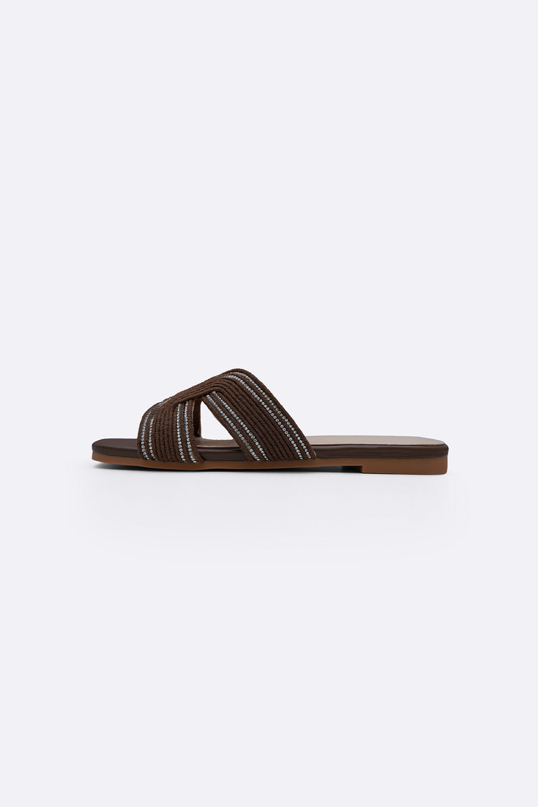 DARK TAUPE MINI CRYSTAL SLIDES