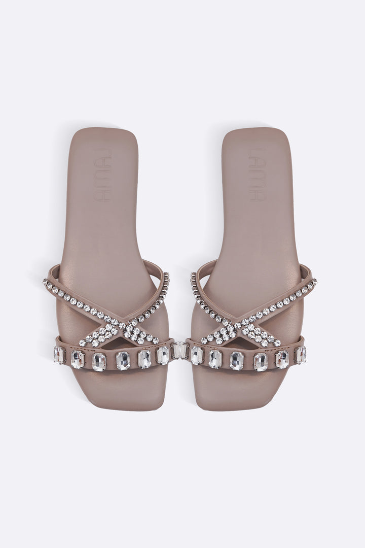 TAUPE CRYSTAL CONFETTI SLIDES