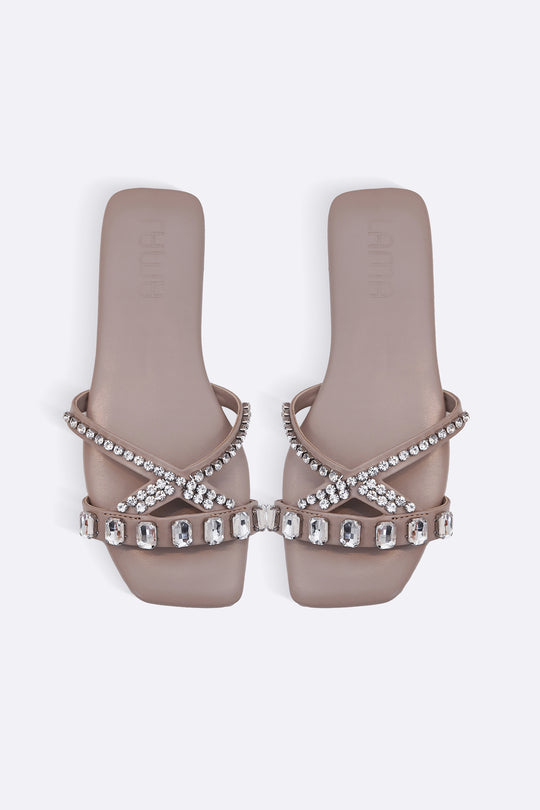 TAUPE CRYSTAL CONFETTI SLIDES