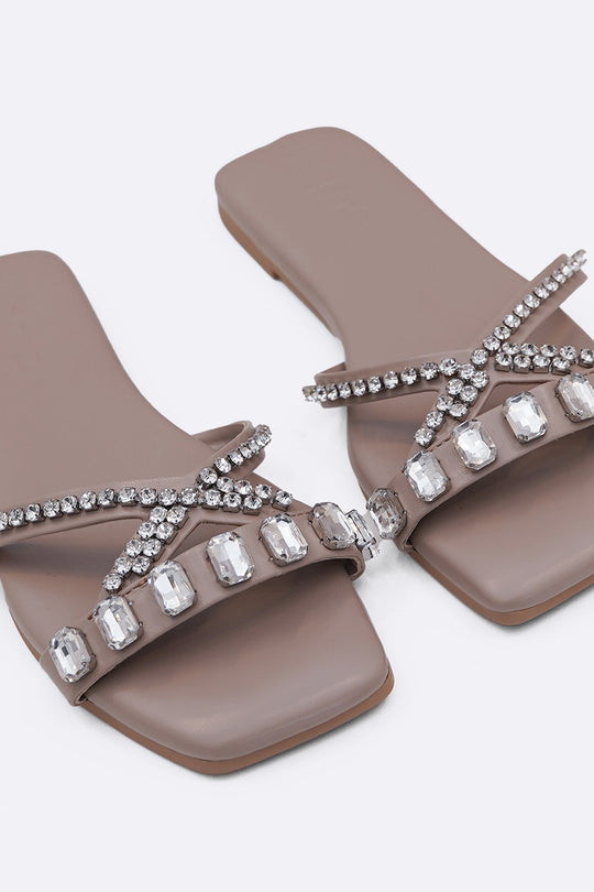 TAUPE CRYSTAL CONFETTI SLIDES