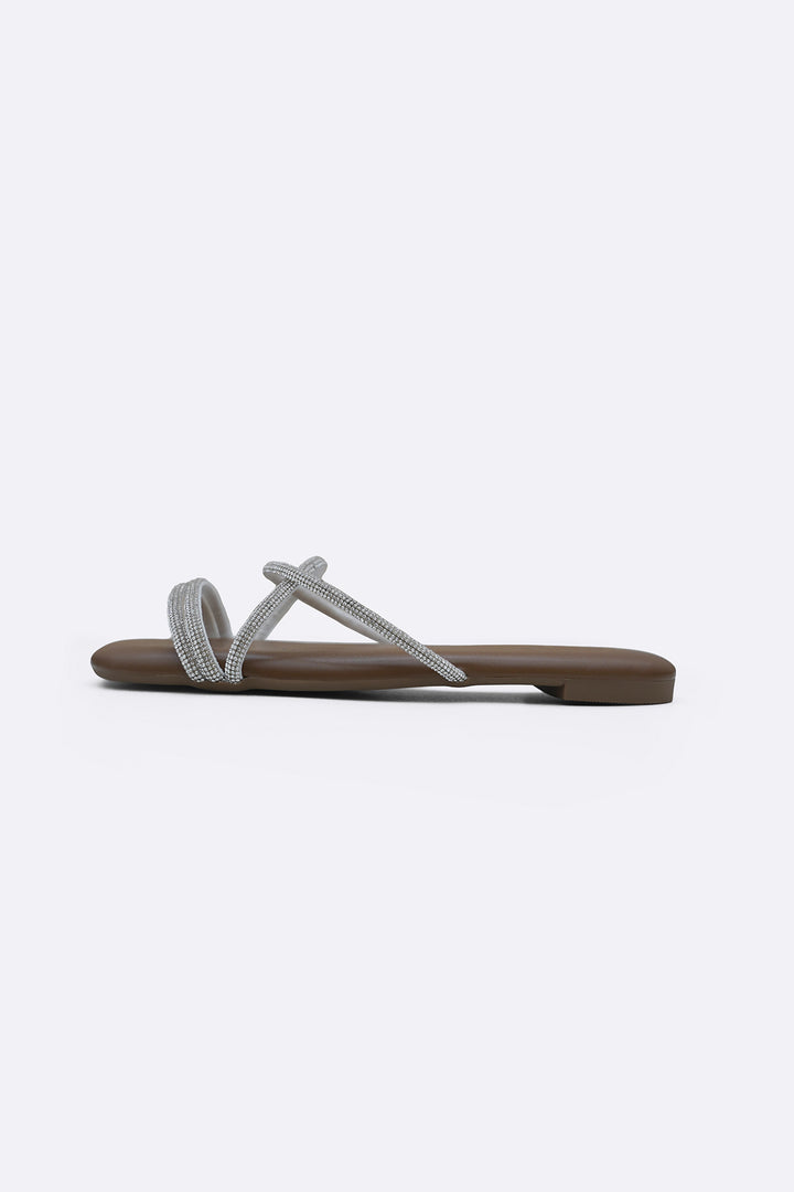 BROWN VINNY FESTIVE SLIDES