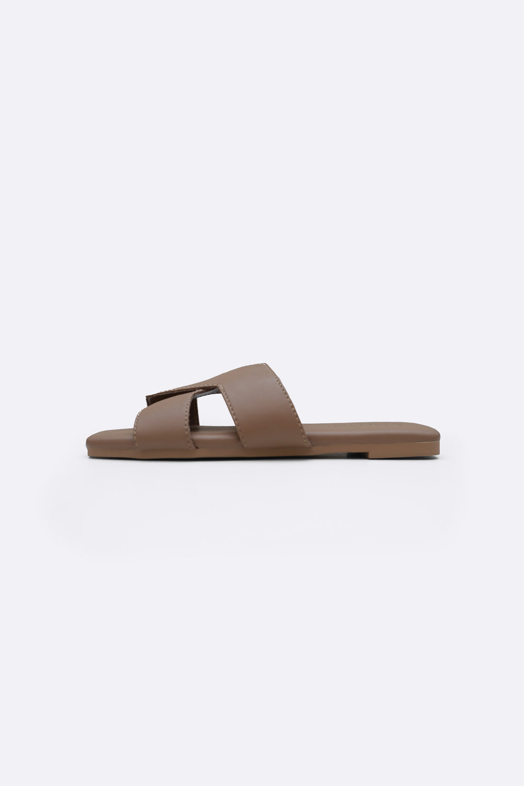 BEIGE YELITZA CROSS SLIDES