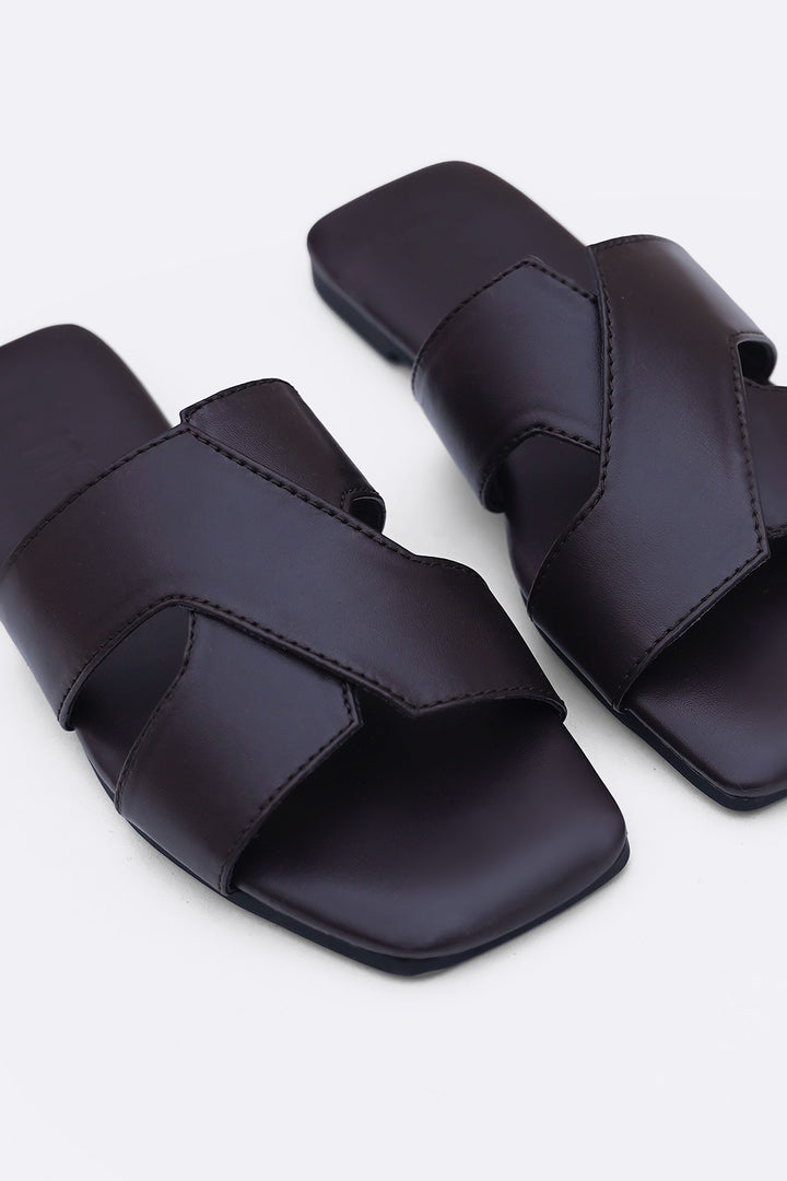 COFFEE YELITZA CROSS SLIDES