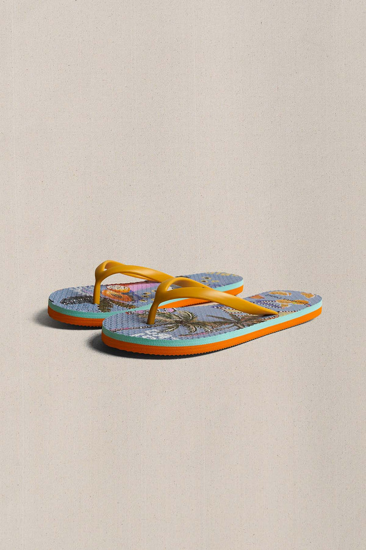 MULTI PALM PARADISE SLIPPERS