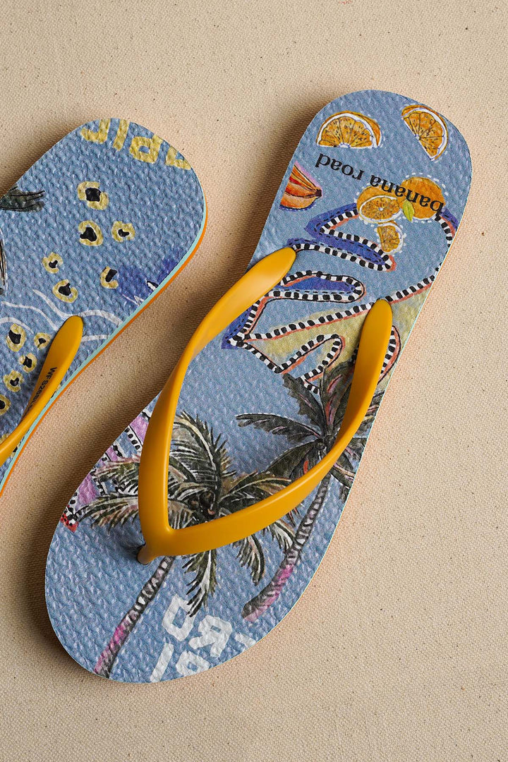 MULTI PALM PARADISE SLIPPERS