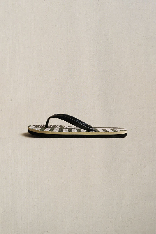 GREEN FOREST FLIP FLOPS