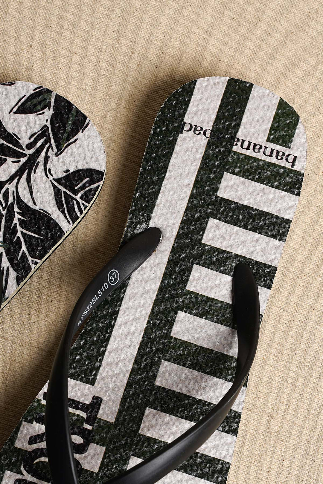 GREEN FOREST FLIP FLOPS