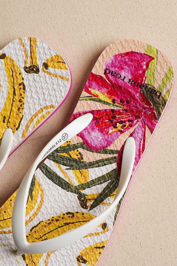 PINK GO BANANAS FLIP FLOPS