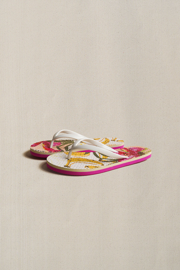 PINK GO BANANAS FLIP FLOPS