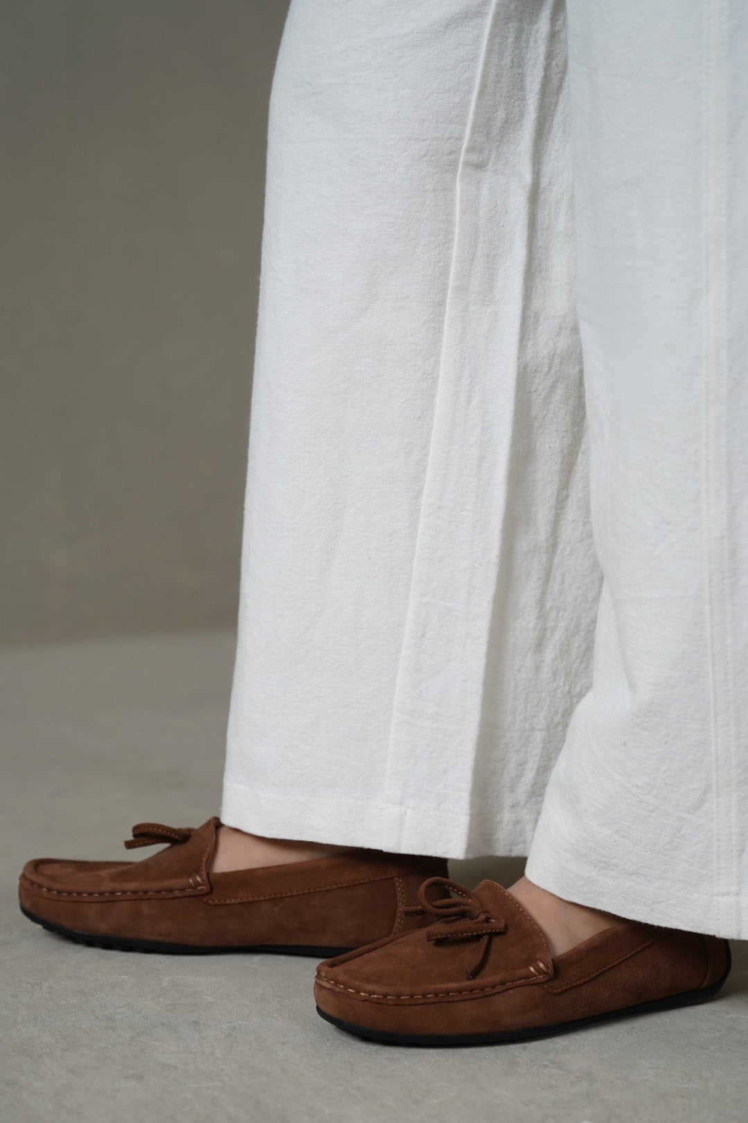 TAN REAL LEATHER LOAFERS