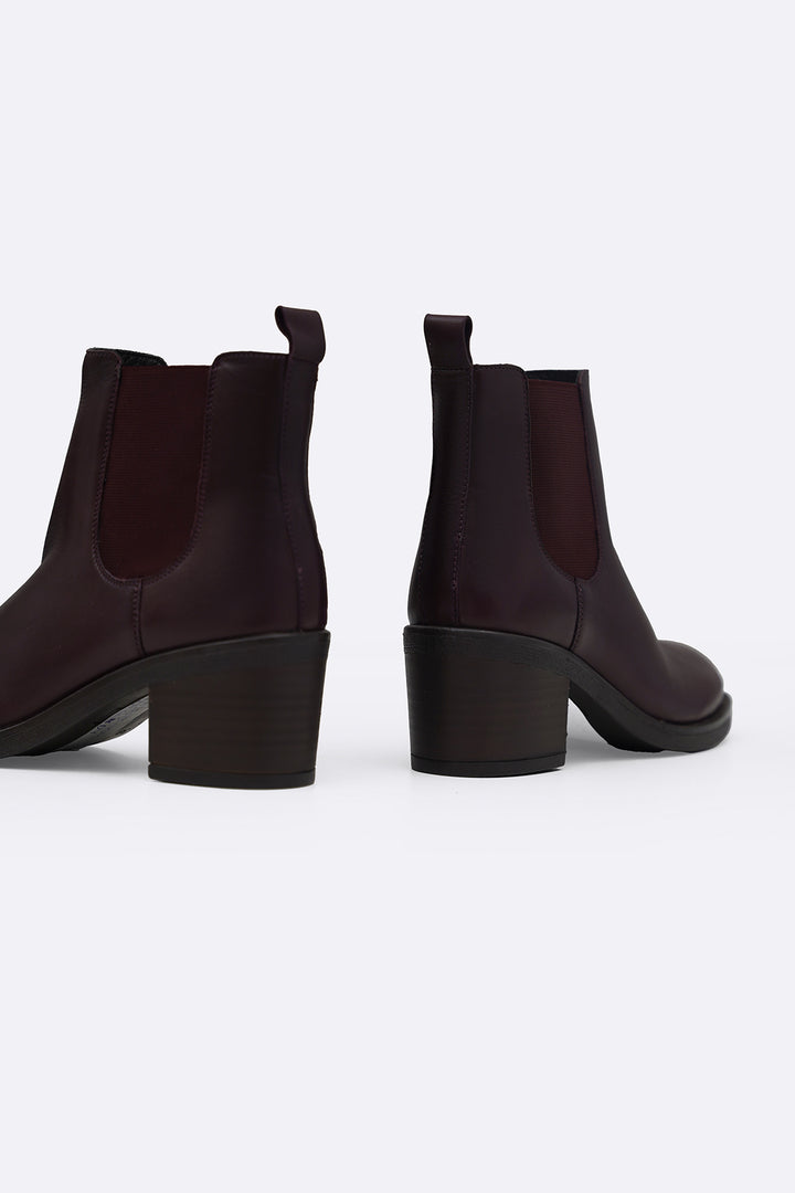BLOCK LEATHER BOOTS