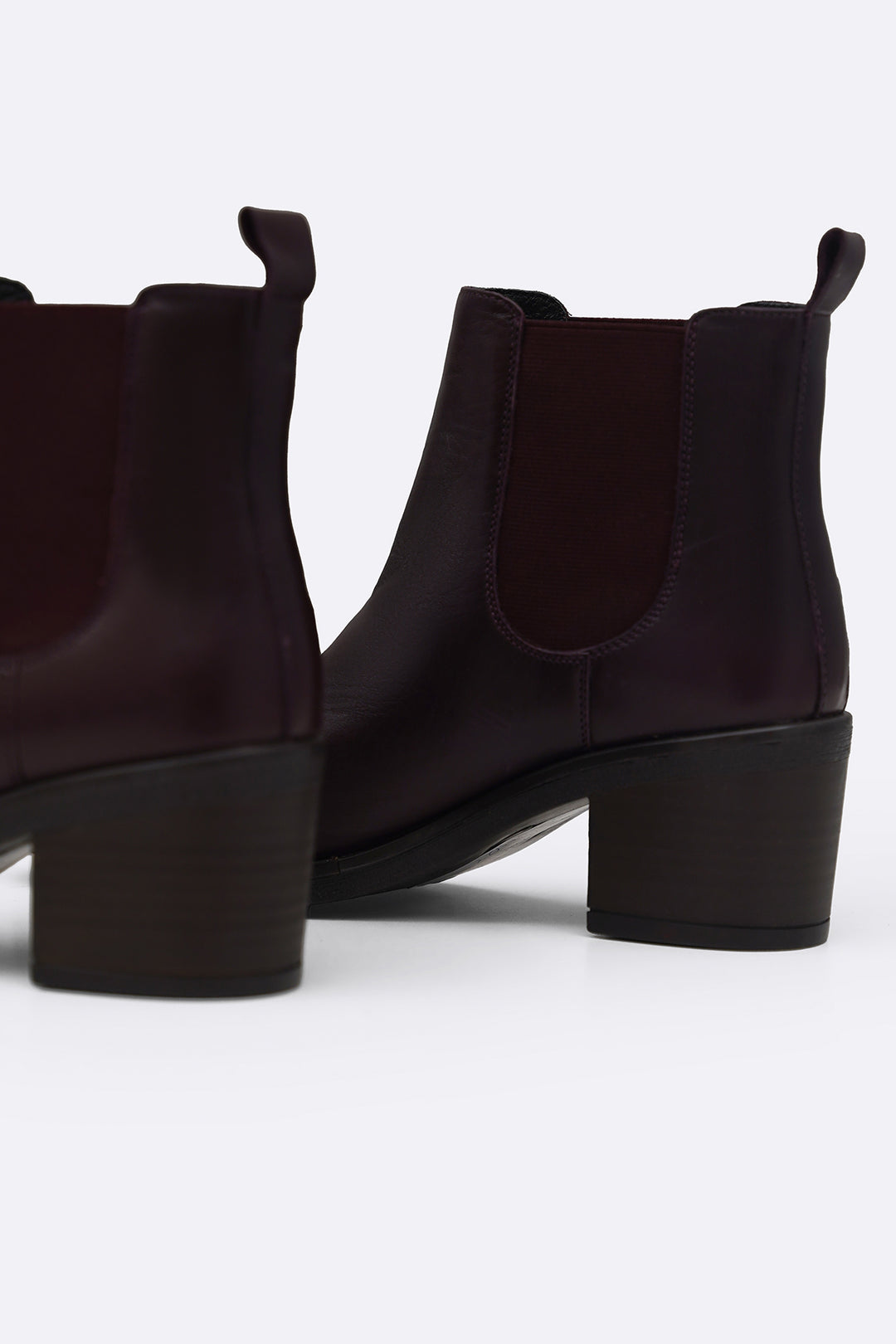 BLOCK LEATHER BOOTS