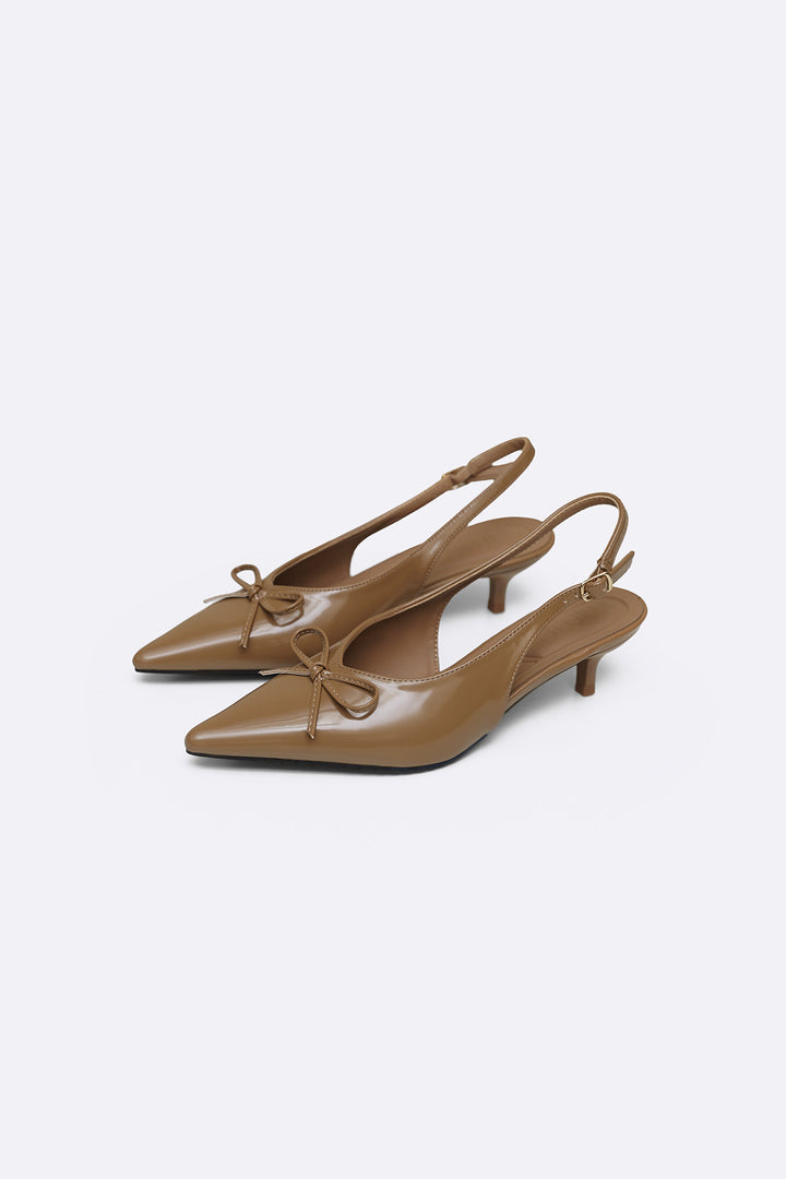 BOW CHARM HEELS
