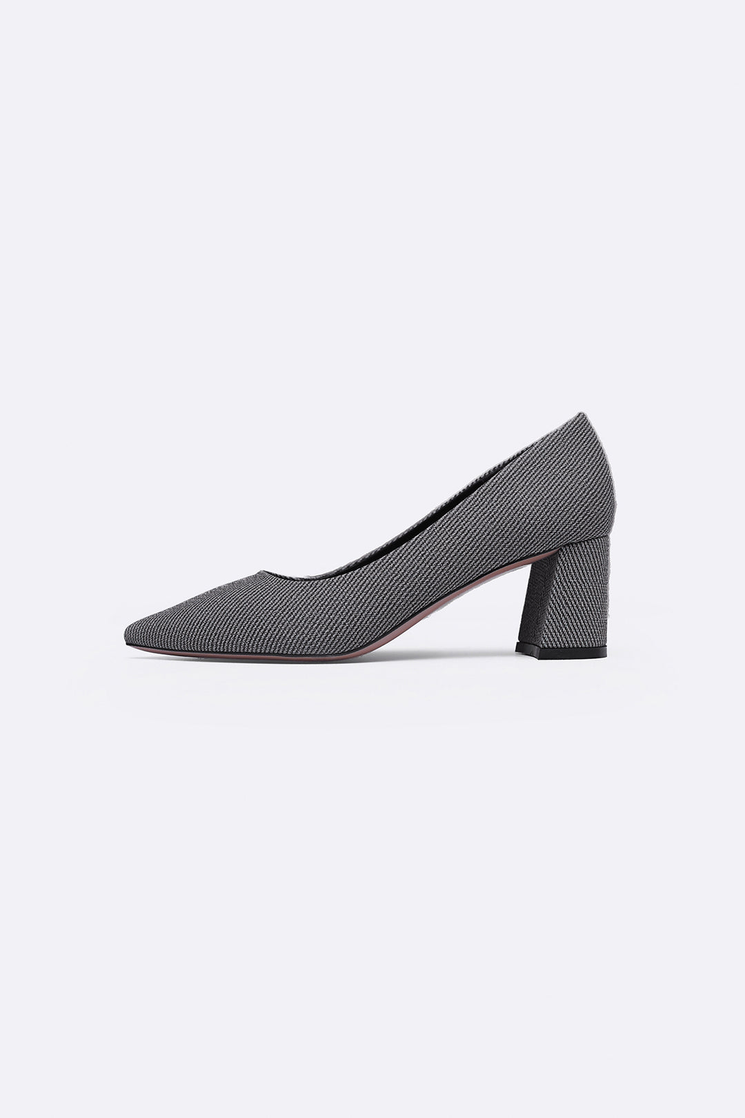 GREY BOARDROOM BLOCK HEELS