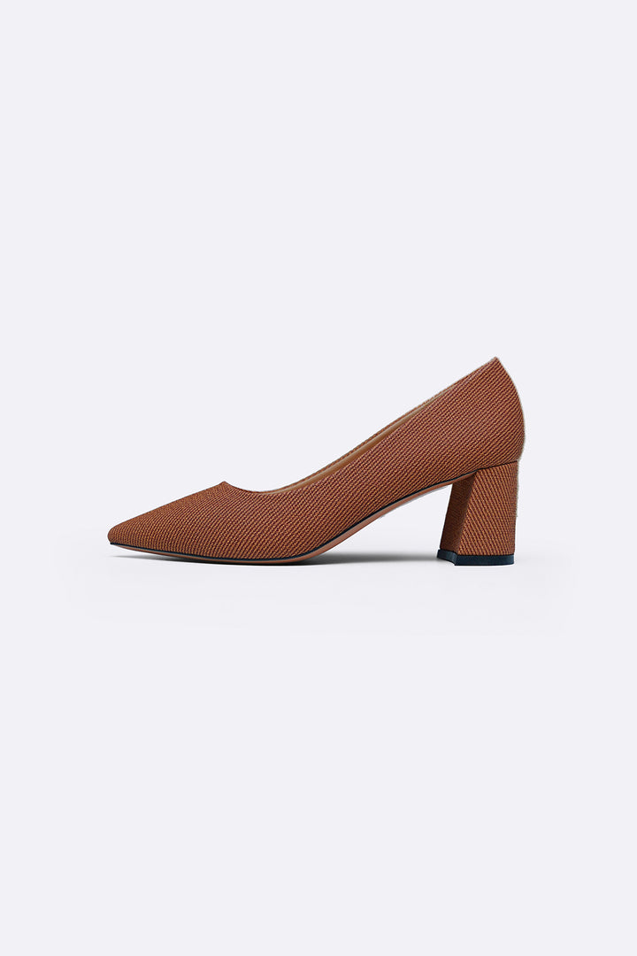 TAN BOARDROOM BLOCK HEELS