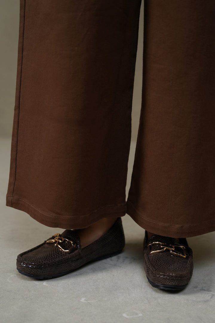 METAL LEATHER LOAFERS