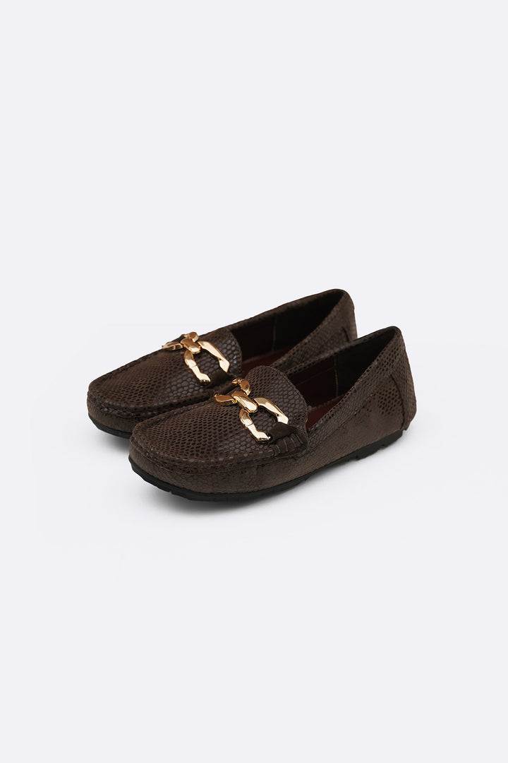 METAL LEATHER LOAFERS