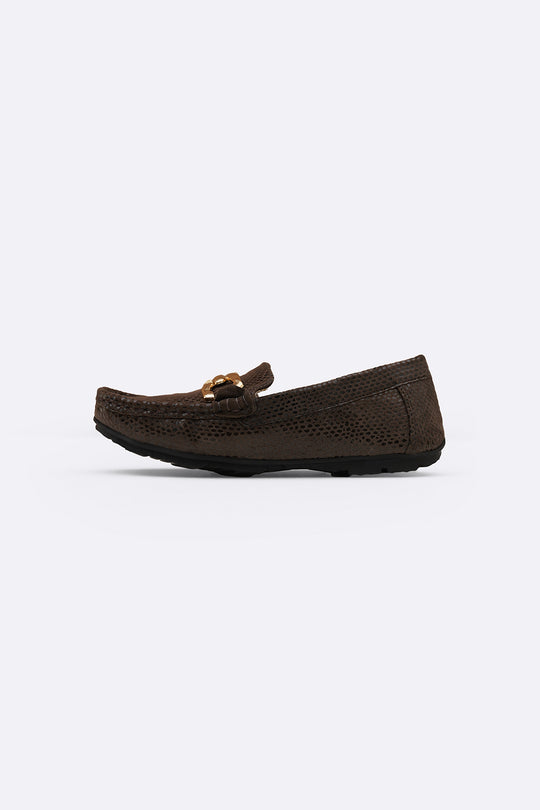METAL LEATHER LOAFERS