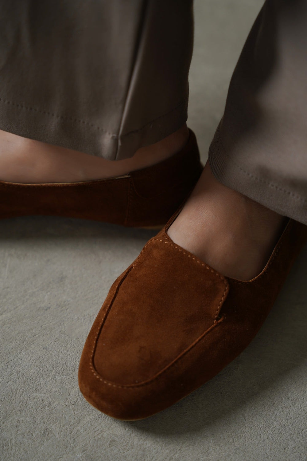 CARAMEL JOURNALIST LEATHER LOAFERS