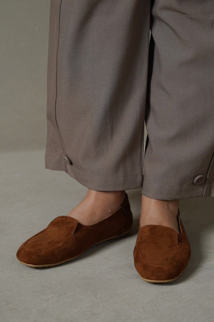 CARAMEL JOURNALIST LEATHER LOAFERS