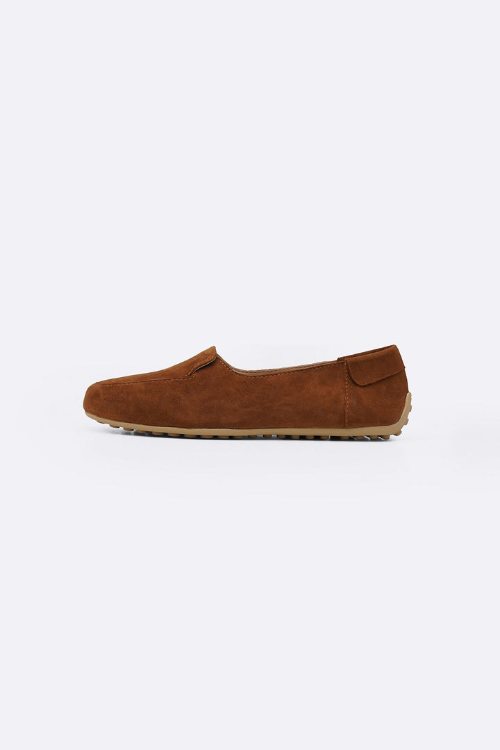CARAMEL JOURNALIST LEATHER LOAFERS