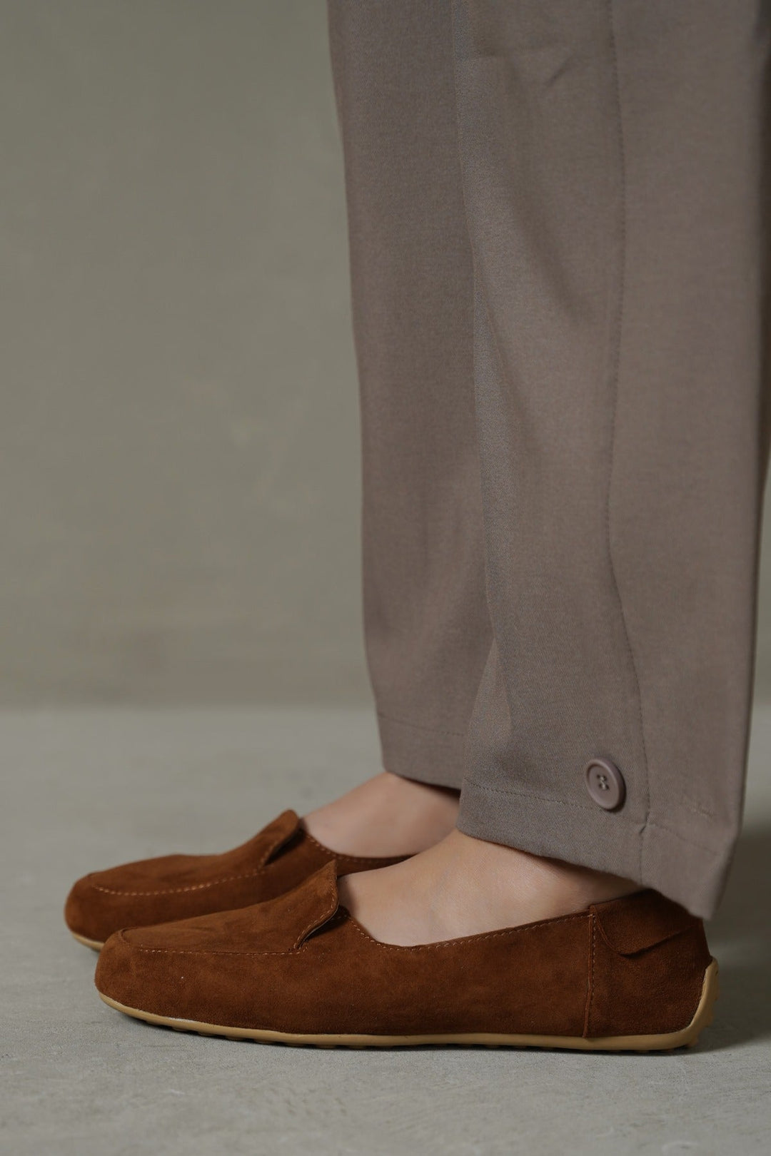 CARAMEL JOURNALIST LEATHER LOAFERS