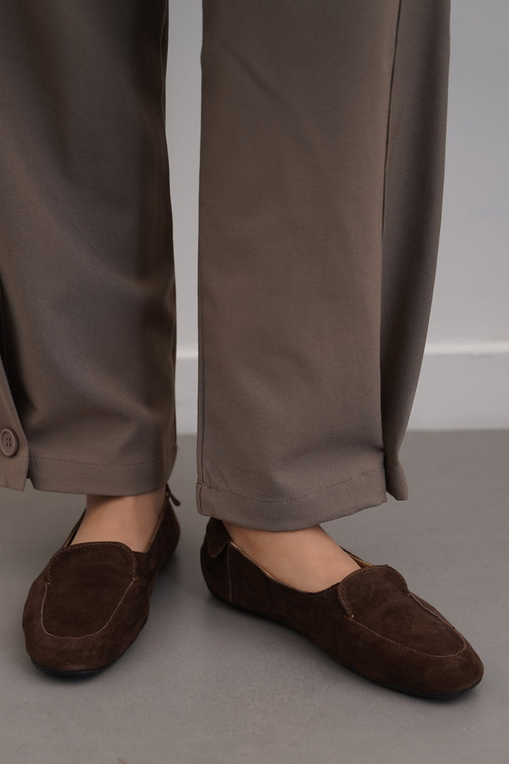DARK BROWN JOURNALIST LEATHER LOAFERS