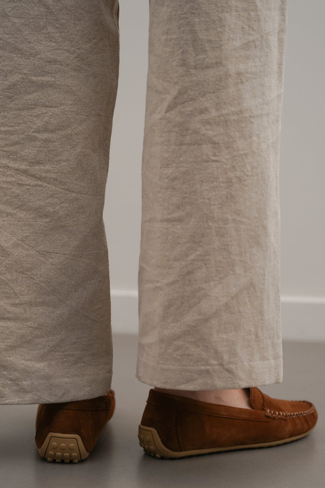 CARAMEL SUEDE LEATHER LOAFERS