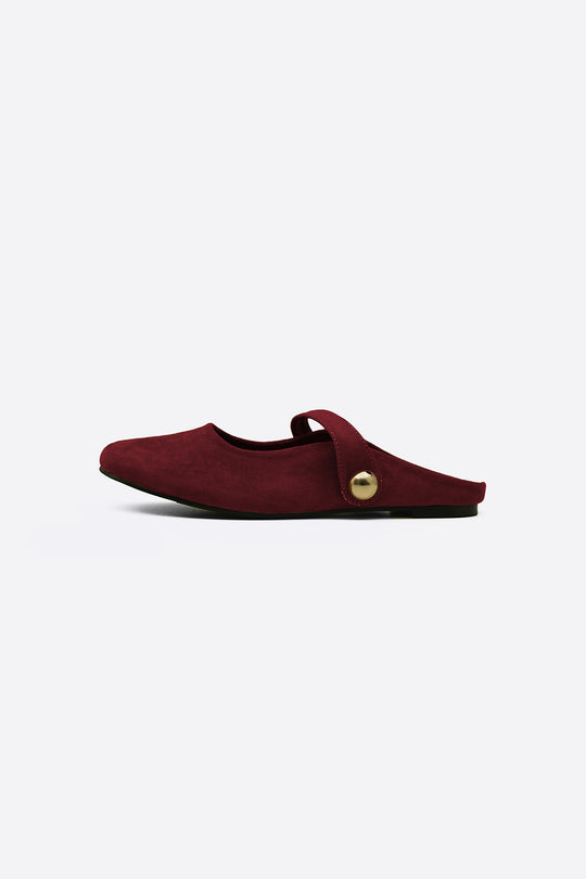 BURGUNDY MARYJANE MULES