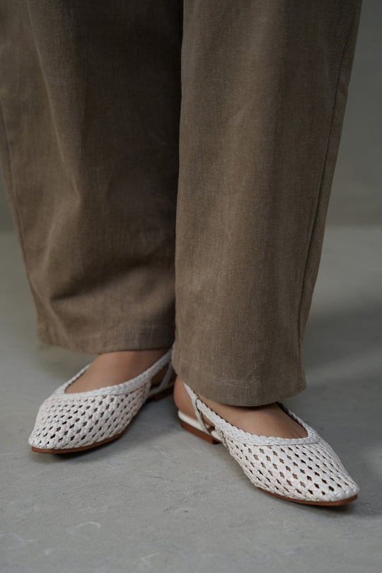 WEAVE SLINGBACKS