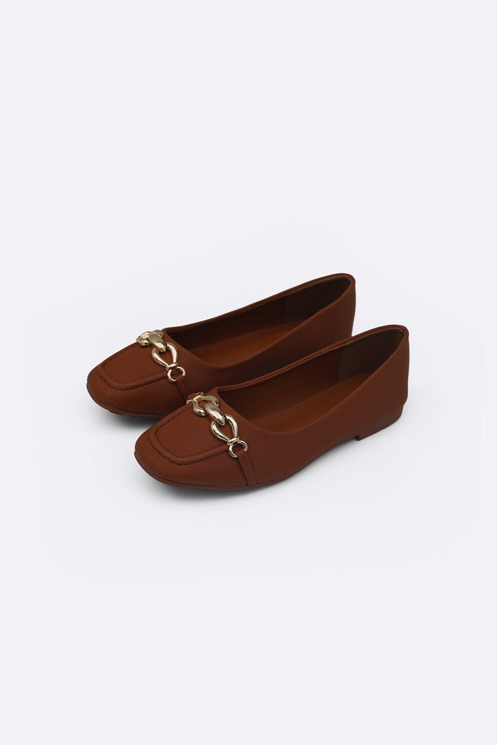 BROWN KAMI COMFORT FLATS