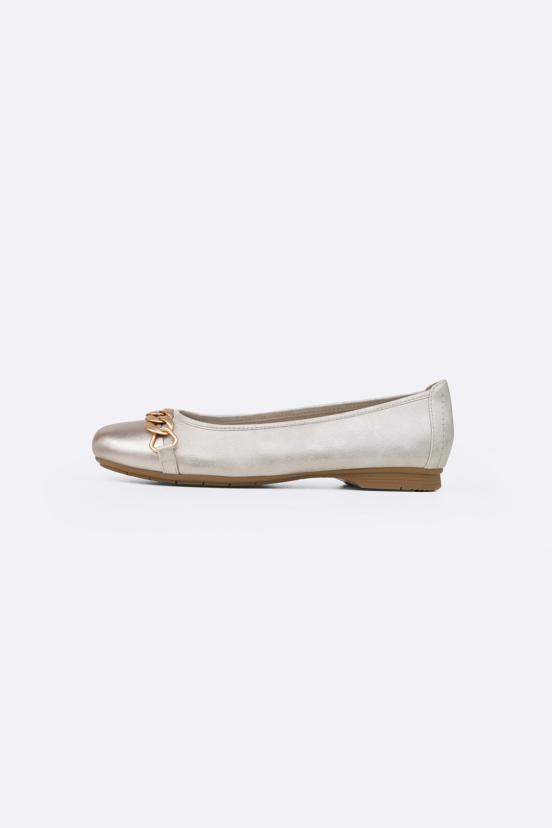 GOLD TOE-CAP MAMA PUMPS