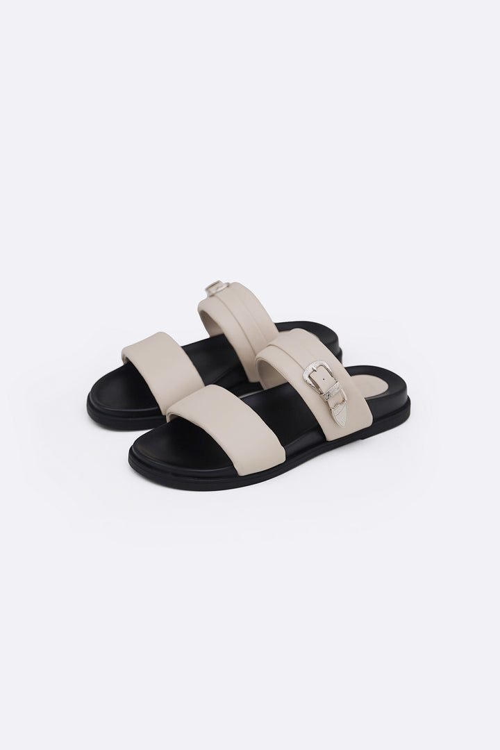 CREAM SOFT PALM DRIFT SLIDES