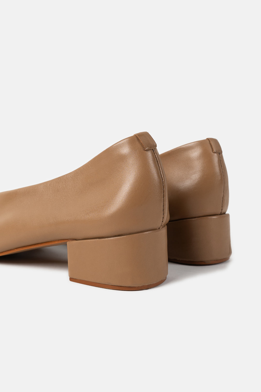 ZELIA LEATHER BLOCK HEELS