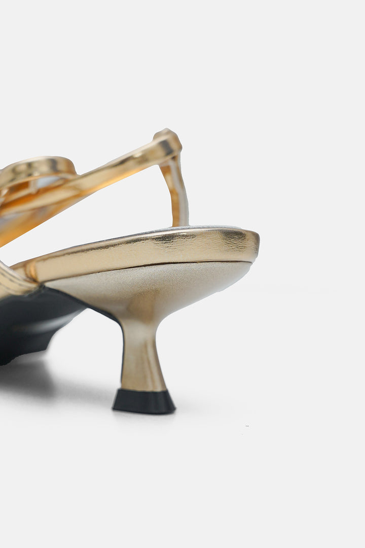 GOLD DUOMO MINI HEELS