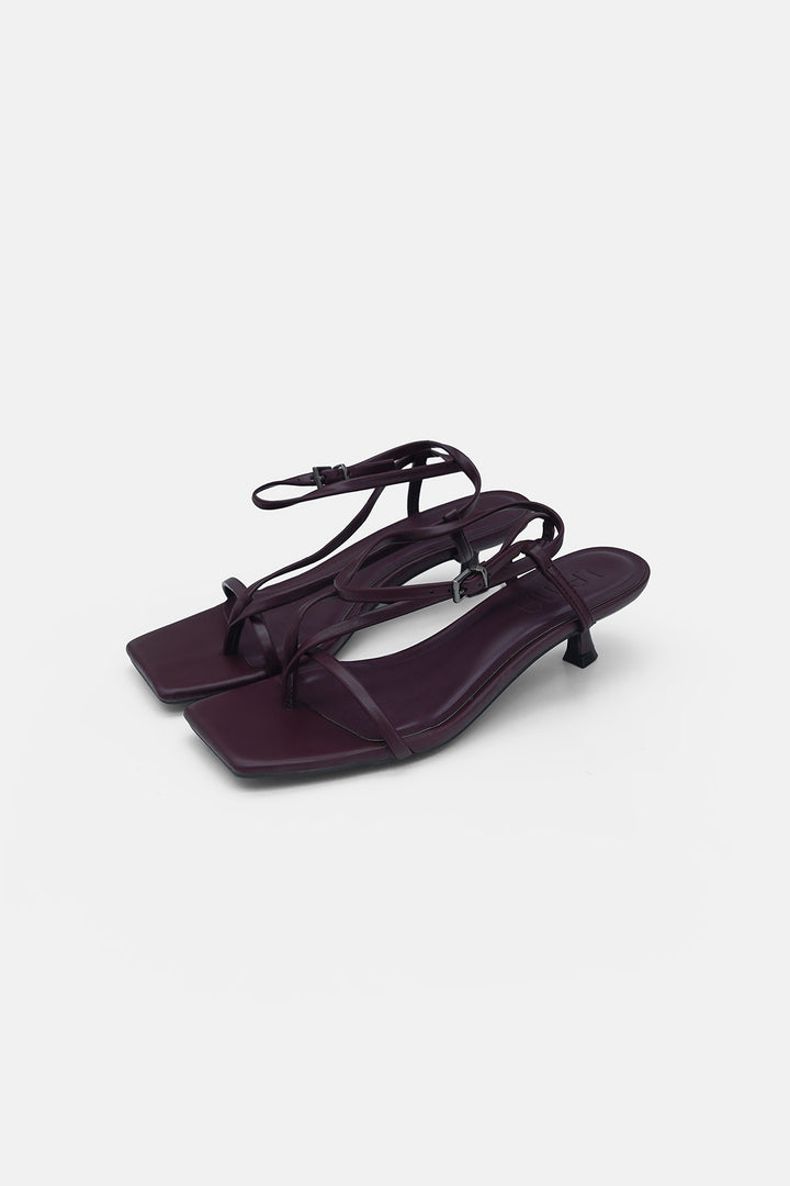 MAROON-DUOMO MINI HEELS