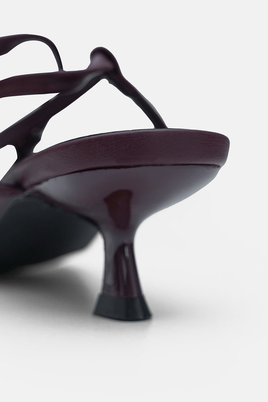 MAROON-DUOMO MINI HEELS
