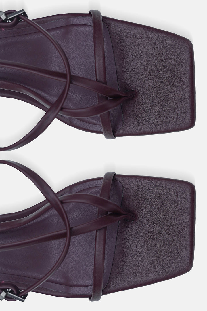 MAROON-DUOMO MINI HEELS