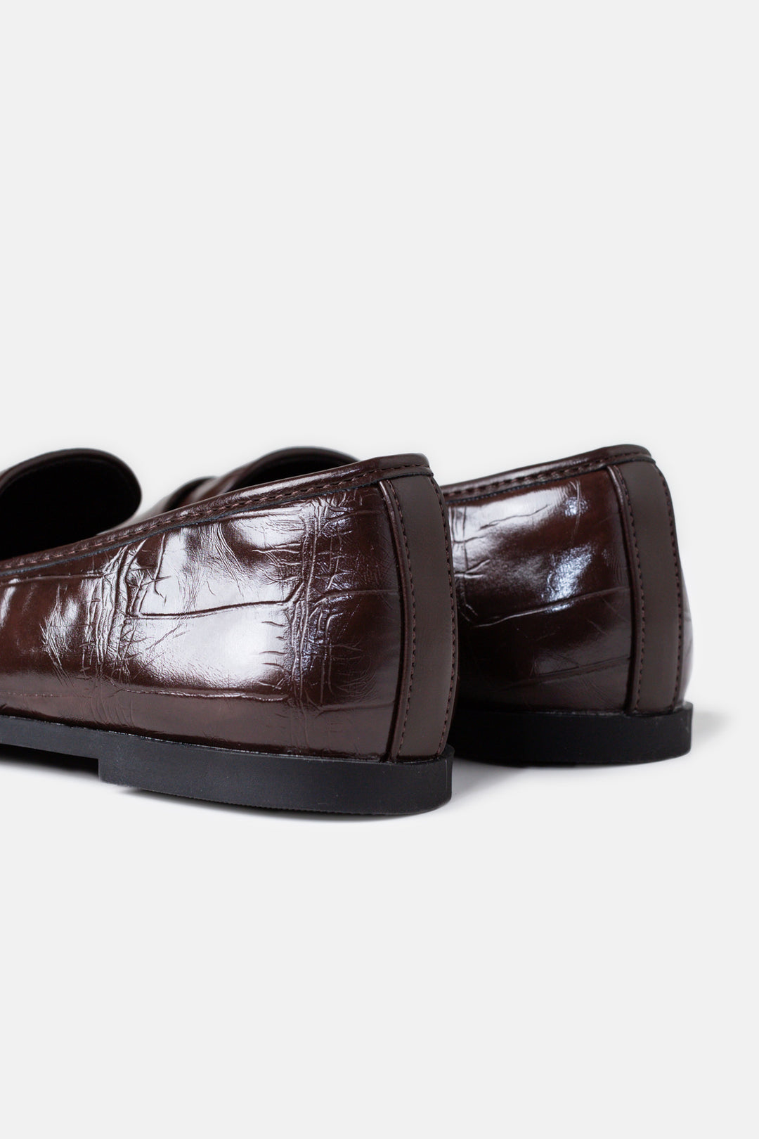 TEXTURED PENNY LOAFERS