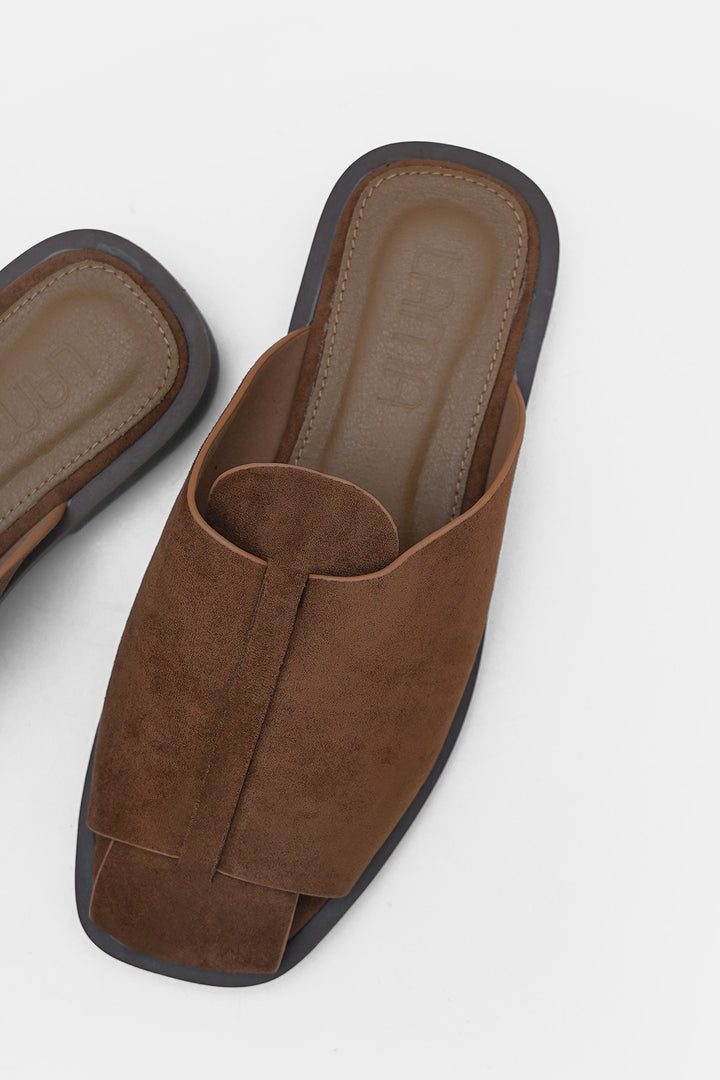 CAMEL PORTO WIDE CUSHION MULES