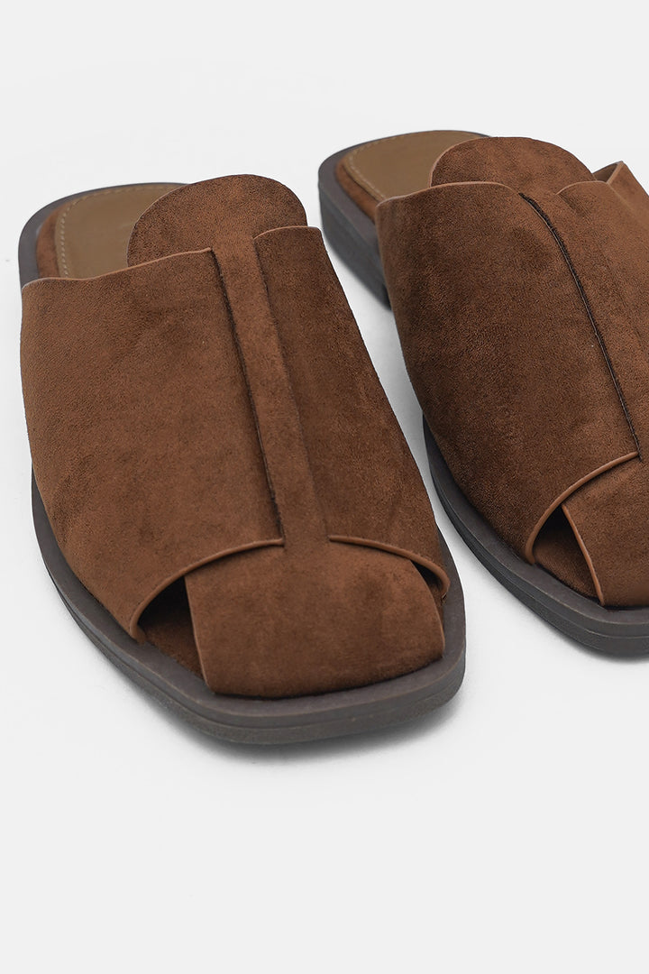 CAMEL PORTO WIDE CUSHION MULES