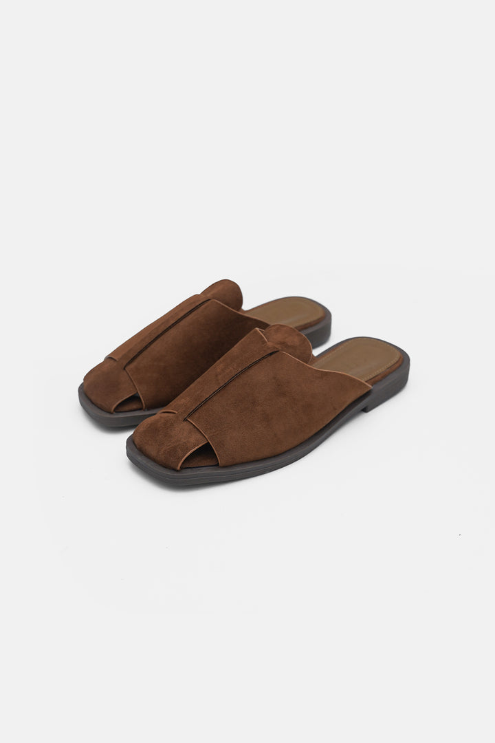 CAMEL PORTO WIDE CUSHION MULES