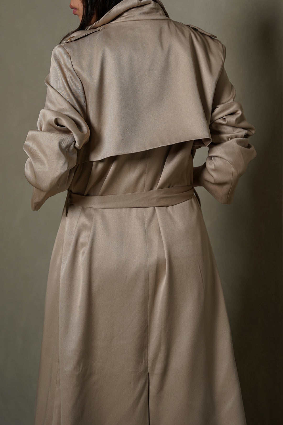 BEIGE-CLASSIC TRENCH COAT